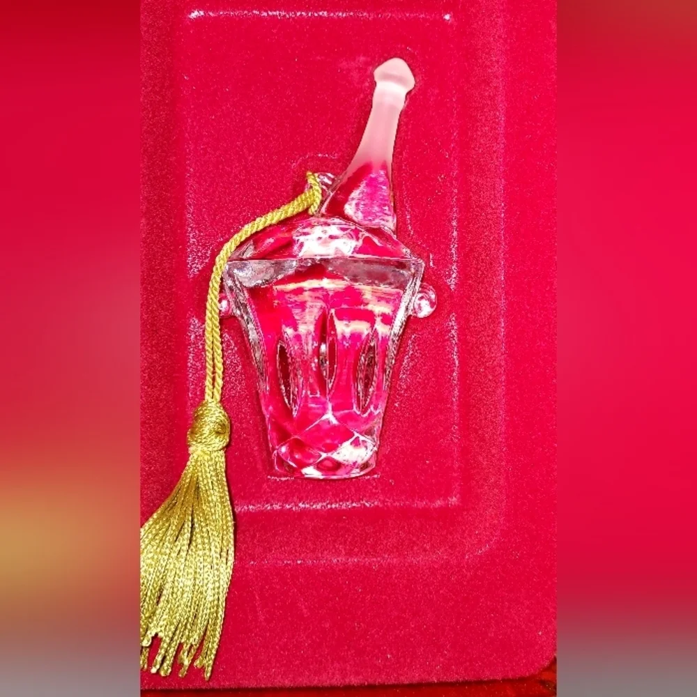 Gorham crystal Christmas ornament Year 2000